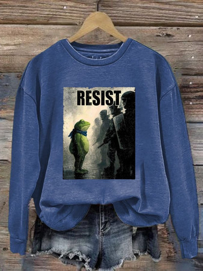 Women's Resist Frog Casual Sweatshirt