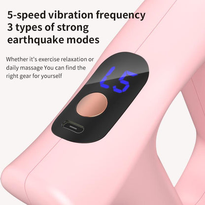 Fascial ring trainer with five adjustable gears and three modes, equipped with Velcro straps, vibration relaxation, and full body training