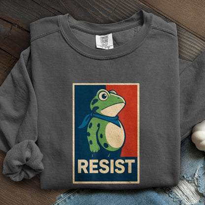 Portland Frog Art Printed Sweatshirt