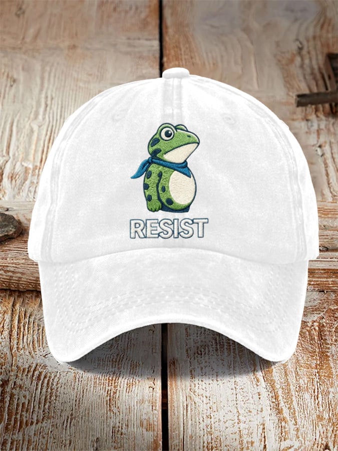 Unisex Resist Frog Baseball Cap