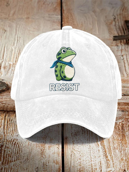 Unisex Resist Frog Baseball Cap