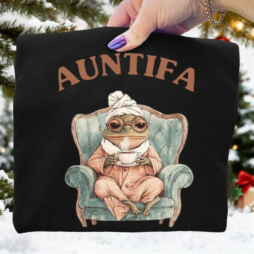 Aunt Tifa Portland Frog Art Print Sweatshirt