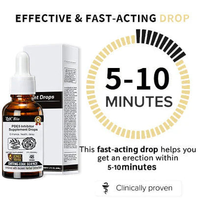 PDE5 inhibitor supplement drops