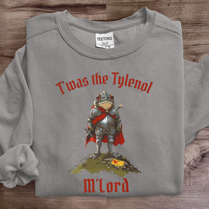 T'was The Tylenol M'lord Frog Art Print Sweatshirt