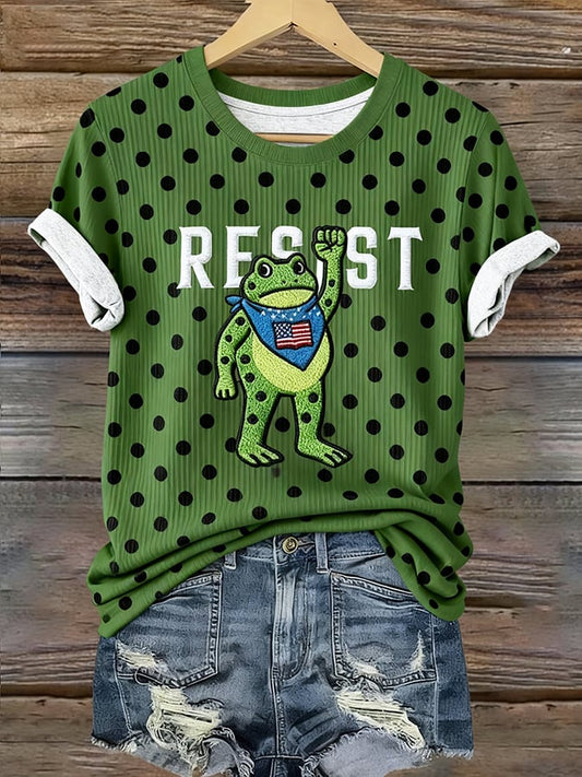 Women's Resis Frog Print Shirt