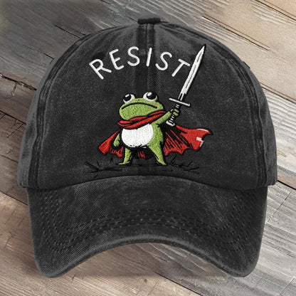 Portland Frog Art Printed Cap