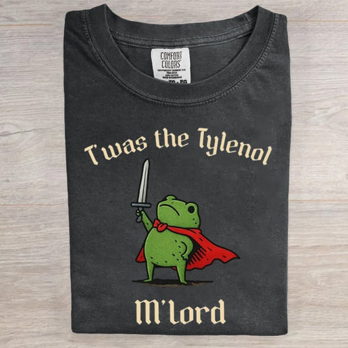 T'was The Tylenol M'lord Frog Art Print T-Shirt
