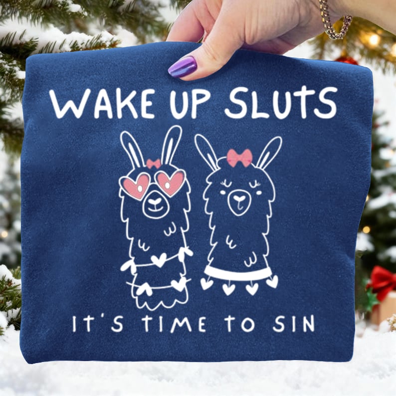 Wake Up It's Time To Sin Frog Aunt Tifa Art Print Sweatshirt