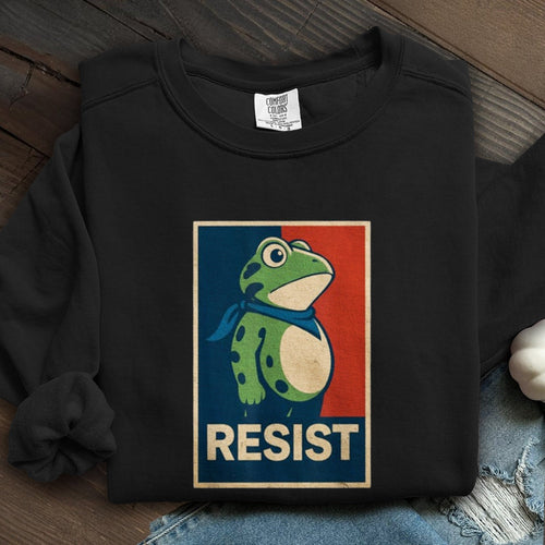 Portland Frog Art Printed Sweatshirt