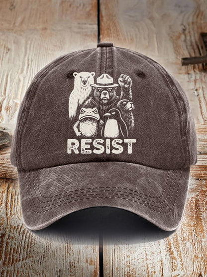 Aunt Tifa Frog Art Printed Cap