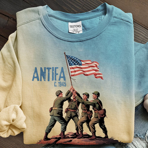 Aunt Tifa Frog Power Art Printed Sweatshirt