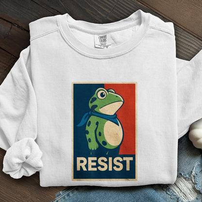Portland Frog Art Printed Sweatshirt