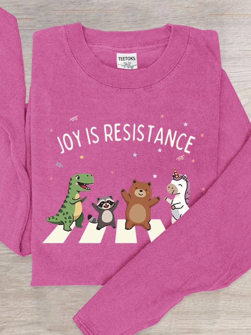 Aunt Tifa Frog Art Print Crew Neck Top