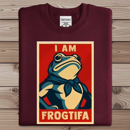 Portland Frog Aunt Tifa I Am Frogtifa Art Print Sweatshirt