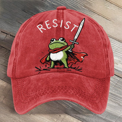 Portland Frog Art Printed Cap