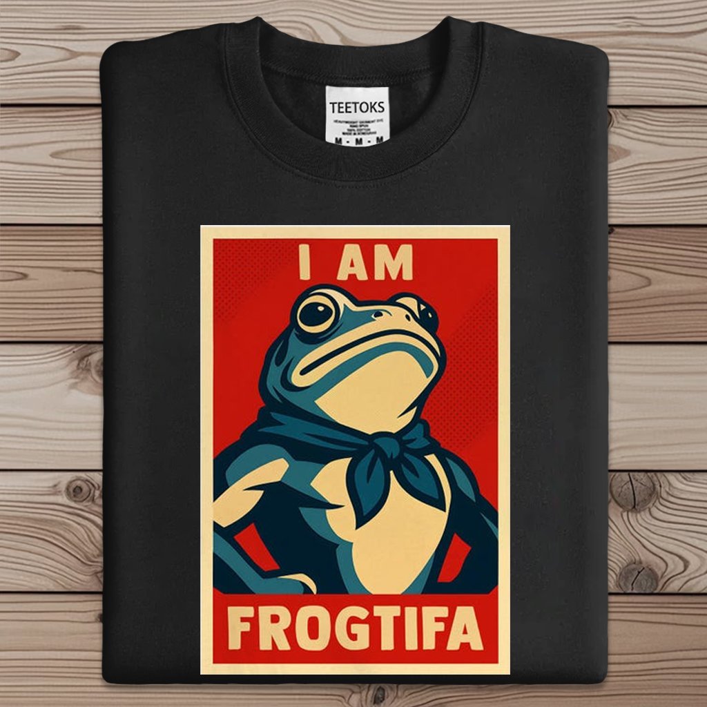 Portland Frog Aunt Tifa I Am Frogtifa Art Print Sweatshirt