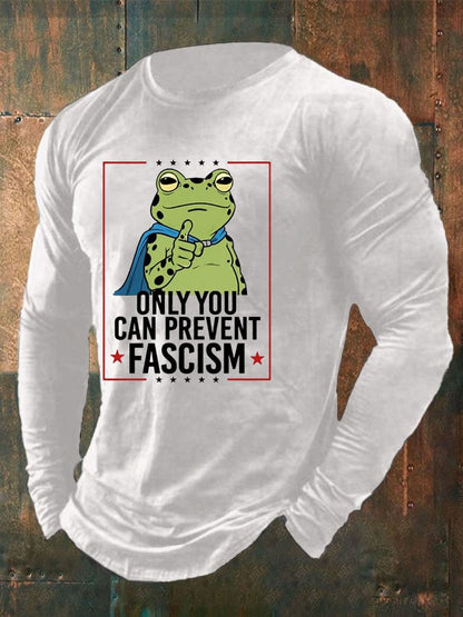 Men's Frog Print Casual T-Shirt