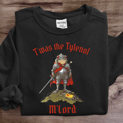 T'was The Tylenol M'lord Frog Art Print Sweatshirt