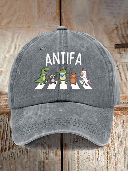 Aunt Tifa Frog Art Printed Cap