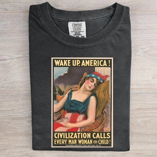 Wake Up Every Man Women Child Frog Aunt Tifa Art Print T-Shirt