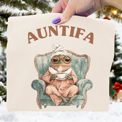 Aunt Tifa Portland Frog Art Print Sweatshirt