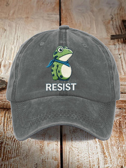 Unisex Resist Frog Baseball Cap