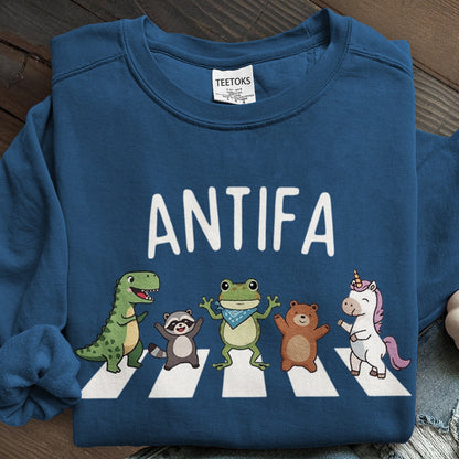 Aunt Tifa Frog Art Printed Sweatshirt