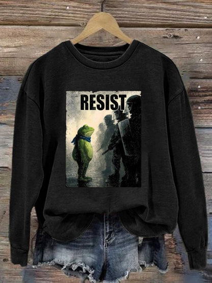 Women's Resist Frog Casual Sweatshirt
