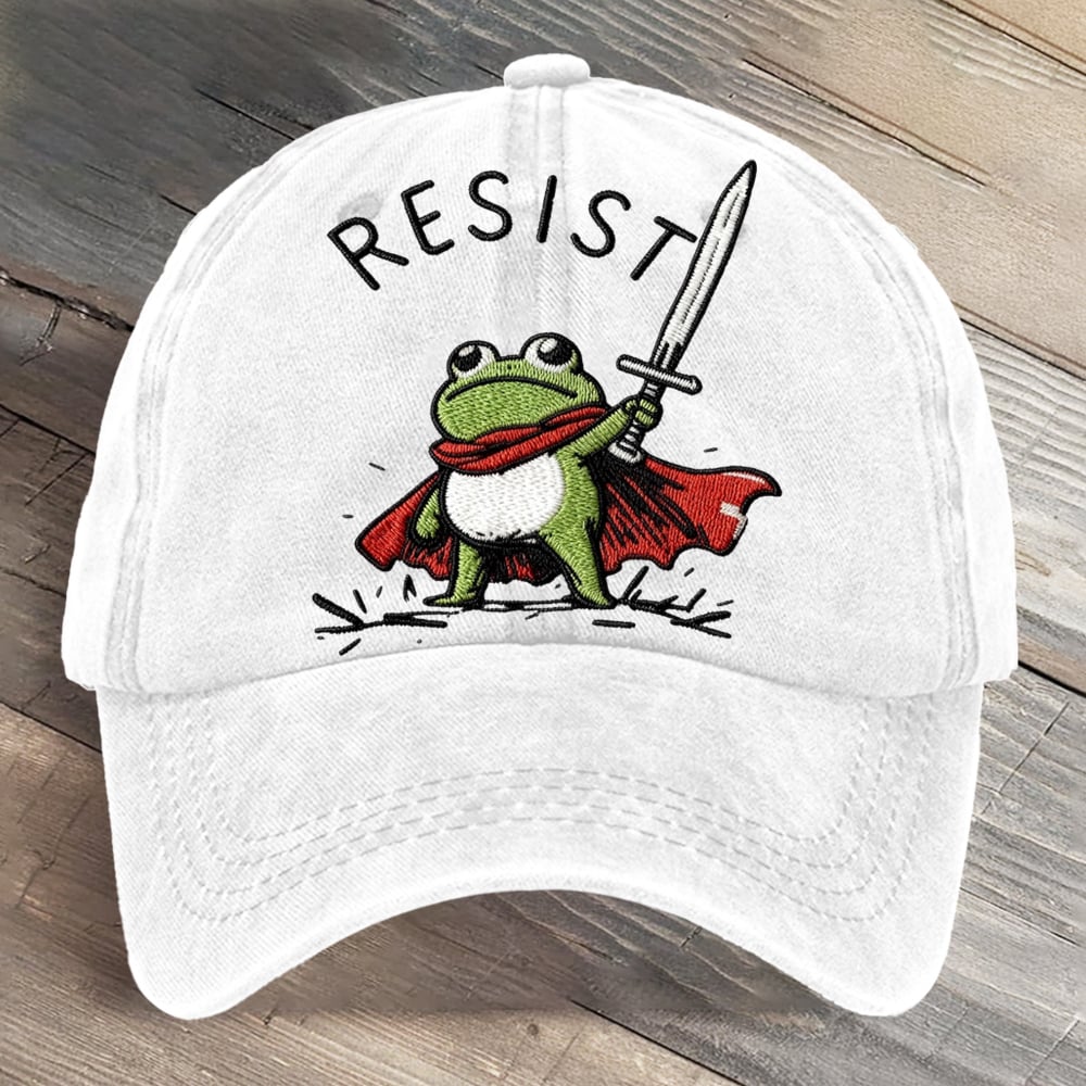 Portland Frog Art Printed Cap